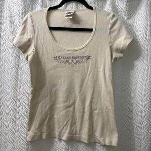 Harley-Davidson‎ Tee Motorcycle Biker Short Sleeve Top Large Mile High Denver CO